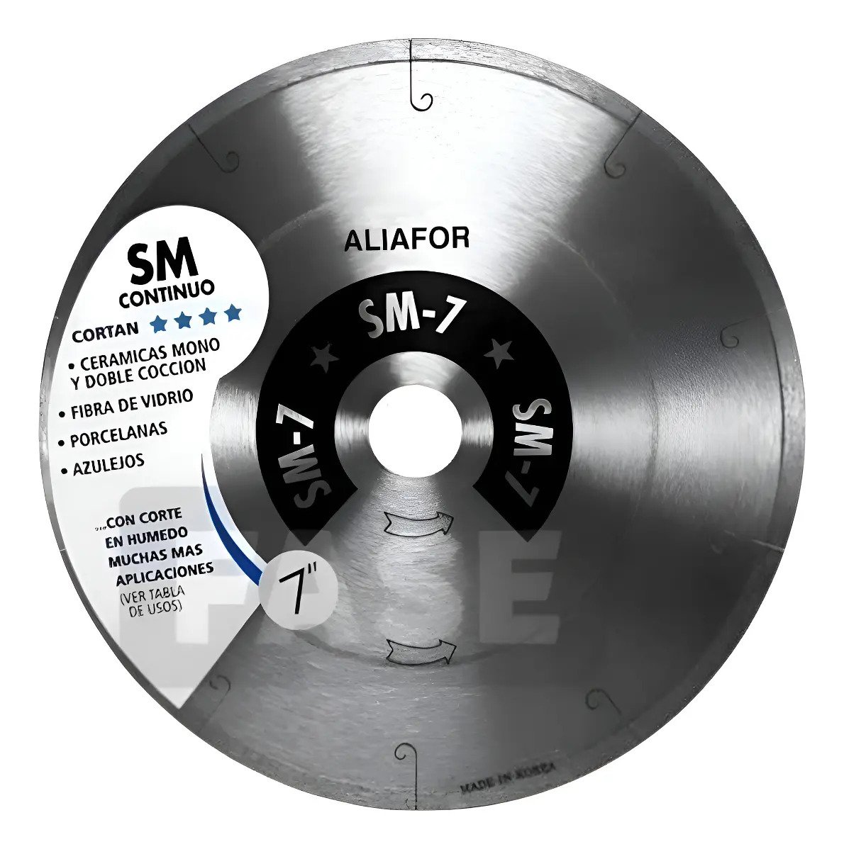 Disco Diamantado 180mm.continuo Aliafor Sm 7 PuLG Ceramicas Gris Disco Diamantado 180mm.continuo Aliafor Sm 7 PuLG Ceramicas Gris - Imagen 1