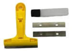 Raspin Raspador Con 3 Hojas Para Obleas Limpieza De Vidrios Amarillo - Imagen 2