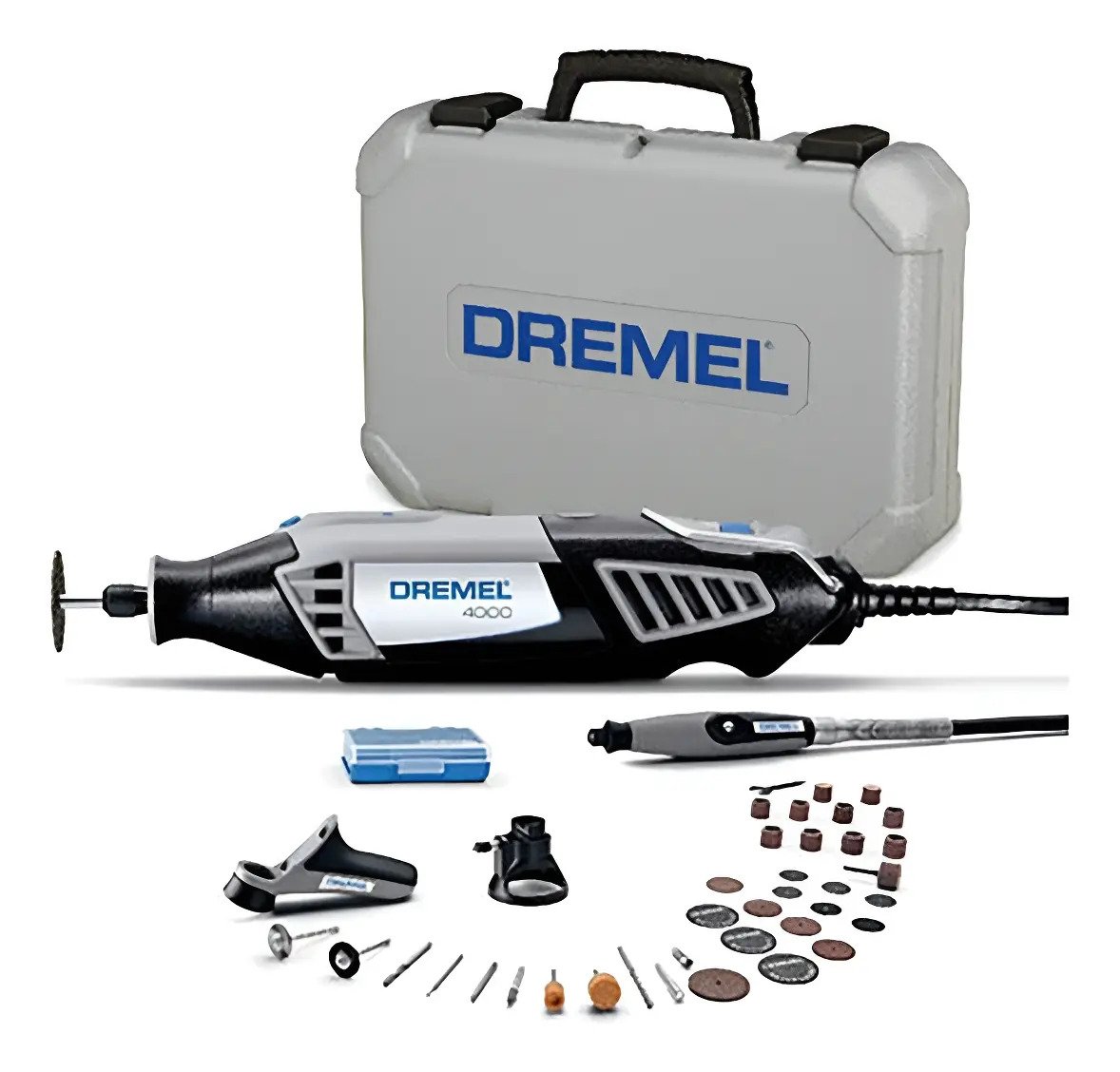 Mini Torno Dremel 4000 36 Acc + Eje Flexi Maletin 35000rpm 50 Hz 165 W Mini Torno Dremel 4000 36 Acc + Eje Flexi Maletin 35000rpm 50 Hz 165 W - Imagen 1