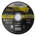 Kit X 5 Disco De Corte Pegaso Linea Amarilla 115 Mm X 1 Mm Negro - Imagen 2