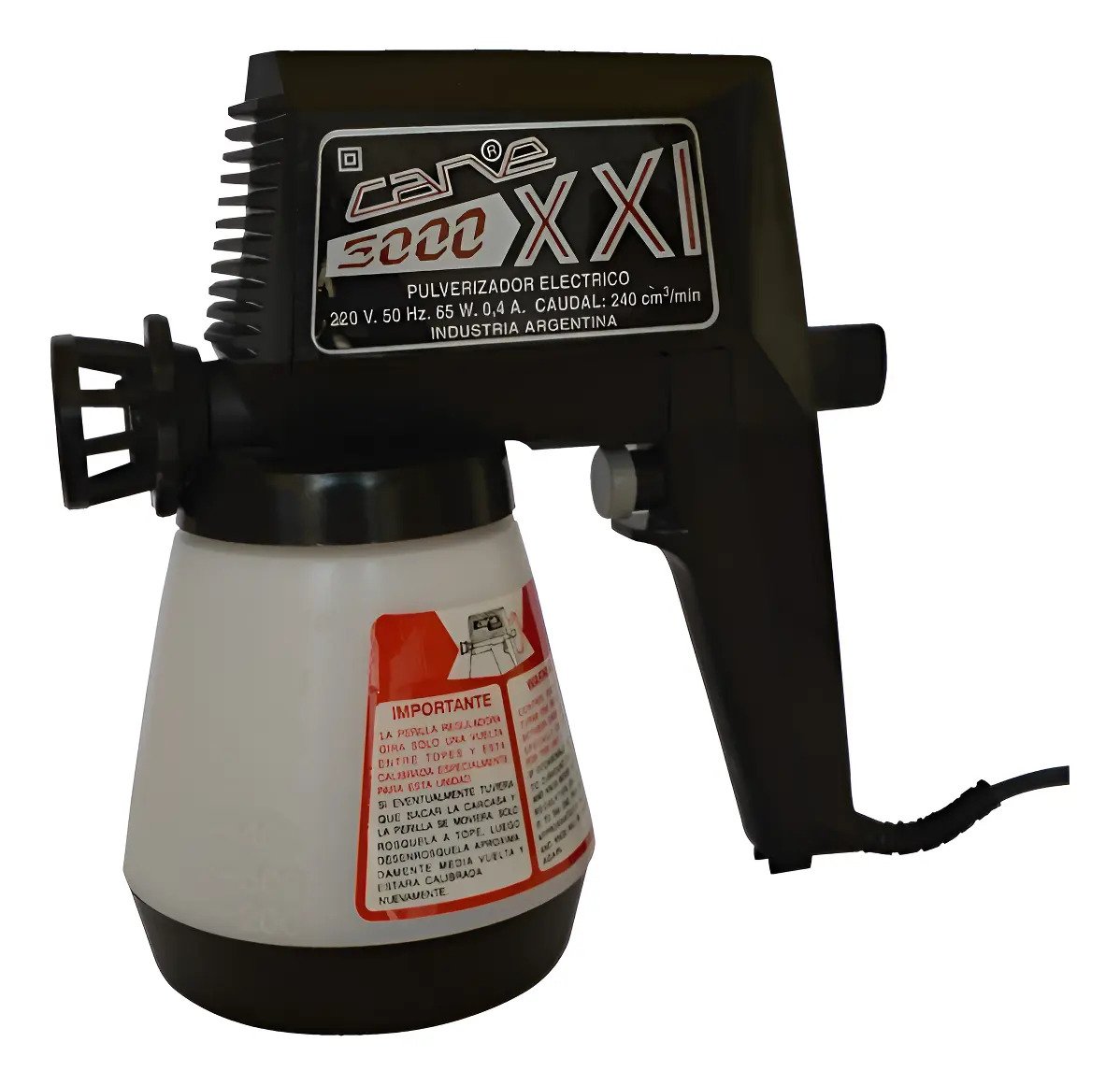 Pistola Electrica Para Pintar Profesional Cane C5000 Negro Pistola Electrica Para Pintar Profesional Cane C5000 Negro - Imagen 1