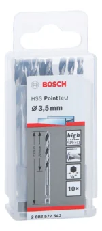 Brocas Mechas Hss Metal Madera Ø 3.5 Mm Bosch Hexag X 10 Uds - Imagen 3