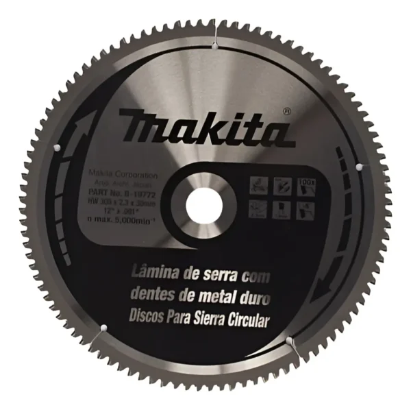 Hoja De Sierra Circular Makita Aluminio 305mm 100d B-19772
