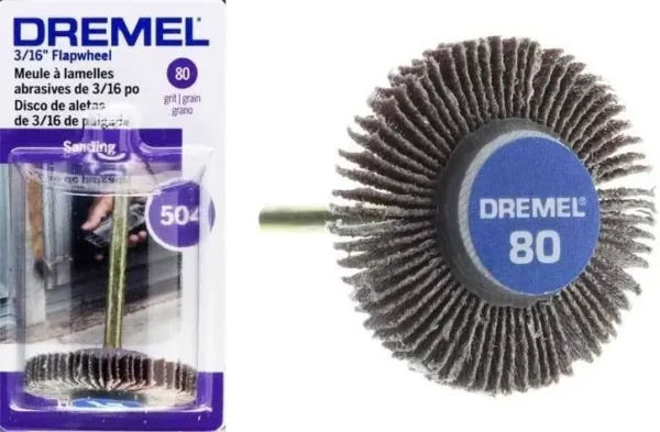 Disco Lija Flap Aletas Dremel 504 Grano 80 3/16 PuLG