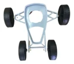 Carrito Carro Para Bordeadora Pyr De 550w Y 700w Nacional Gris (estructura) Y Negro (ruedas) Carrito Para Bordeadora Pyr - Imagen 5