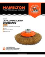 Cepillo Bronceado Amoladora 115 Mm Hamilton Bnr115 Amoladora - Imagen 3
