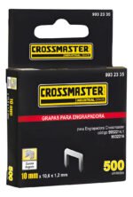 Grapas 10mm X 10,6mm X 1,2mm 500u Grampa Crossmaster 9932335 Plateado