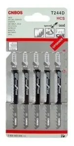 Hoja Sierra Caladora X 5 Uni Para Madera Rapida Bosch T244d - Imagen 2