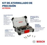 Kit De Atornillado De Precisión Con 42 Piezas Gris Bosch Gris - Imagen 4