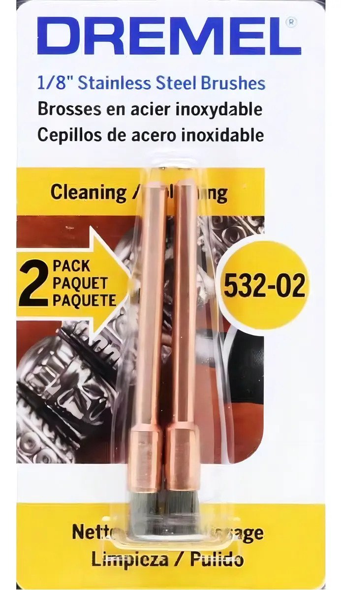 Cepillo X2 Acero Inoxidable 3.2mm Dremel 532-2 Minitorno Cepillo X2 Acero Inoxidable 3.2mm Dremel 532-2 Minitorno - Imagen 1