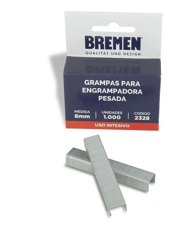 Grampas 8mm Para Engrampadora Manual Pesada Bremen 2328