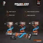 Llave De Impacto Brushless Hamilton 20v Bateria 4a Blt113 Naranja Oscuro 50 Hz - Imagen 6