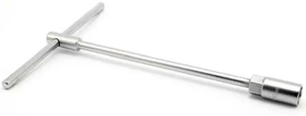Llave T Larga Bremen 12mm Hexagonal 30cm Mango Deslizable Gris