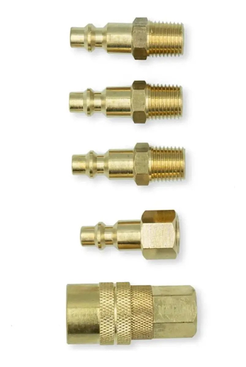 Set Juego Acoples Rapido Compresor 5pz Bronce Bremen 7937 Set Juego Acoples Rapido Compresor 5pz Bronce Bremen 7937 - Imagen 1