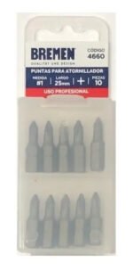 Puntas Philips Ph1 X 25mm Atornillador Bremen 4660 X 10 Uni - Imagen 3