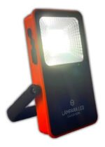 Luz Emergencia Led 10w Regarcable Portatil Carga Celulares Negro - Imagen 2