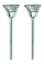 Cepillo Tipo Copa Acero Carbono X2 Para Minitorno Dremel 442 Plateado - Imagen 3