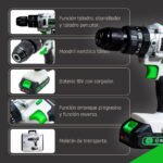 Atornillador Taladro Percutor A Batería 18v 13mm Salkor 2bat Gris 50 - Imagen 3