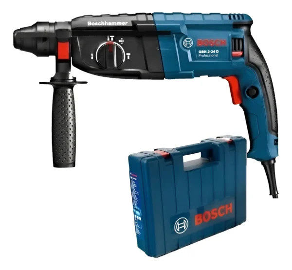Martillo Rotopercutor Sds Plus Bosch Gbh 2-24d 800w 2,7joles Azul 50 Mhz