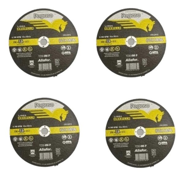 Disco Corte Pegaso Inoxidable Metal 230mm 1,9mm X 25 Unidade