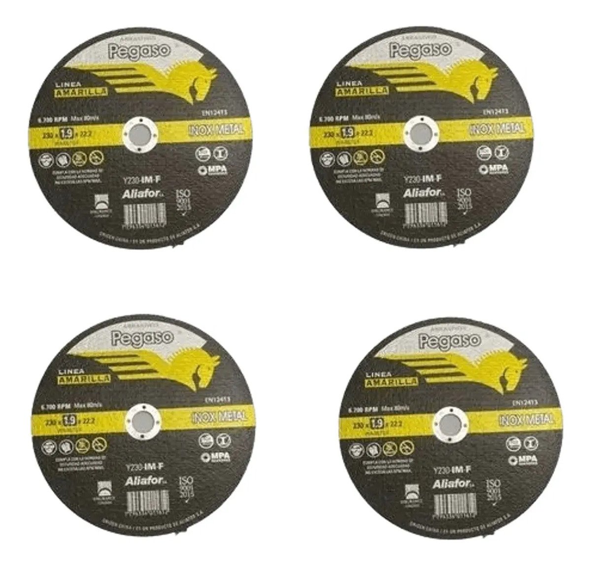 Disco Corte Pegaso Inoxidable Metal 230mm 1,9mm X 25 Unidade Disco Corte Pegaso Inoxidable Metal 230mm 1,9mm X 25 Unidade - Imagen 1