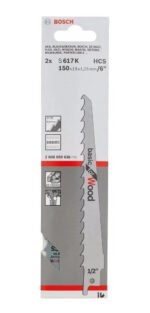 Hoja Sierra Sable 2 Piezas 6 Pulgadas Maderas Bosch S617k - Imagen 2