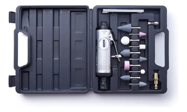 Amoladora Recta Neumatica Bremen Kit 16 Pz Matriceria Torno