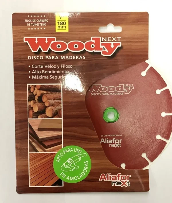 Disco Corte Aliafor Amoladora 180 Mm Madera Woody Dm-7