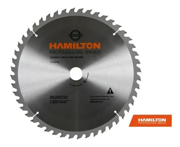 Disco Sierra Circular 48 Dientes 230mm 91/4 Hamilton Ss2348