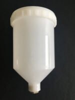 Taza Pistola De Pintar Hvlp Recipiente Plastico 600cc 6206 Blanco - Imagen 6