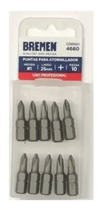 Puntas Philips Ph1 X 25mm Atornillador Bremen 4660 X 10 Uni - Imagen 4