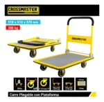 Carro Plegable Plataforma Antideslizante 300kg Crossmaster - Imagen 3