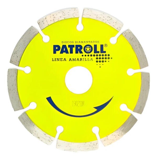 Disco Diamantado Segmentado Patroll Aliafor 180mm Pys-7 Amarillo