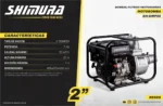Motobomba De Agua 2 PLG Motor 5.5hp Centrifuga Riego Shimura - Imagen 2