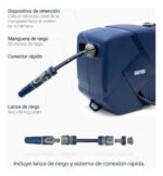 Rollo Porta Mangueras Automatico Riego (20m) Bremen 8700 Azul Oscuro - Imagen 8