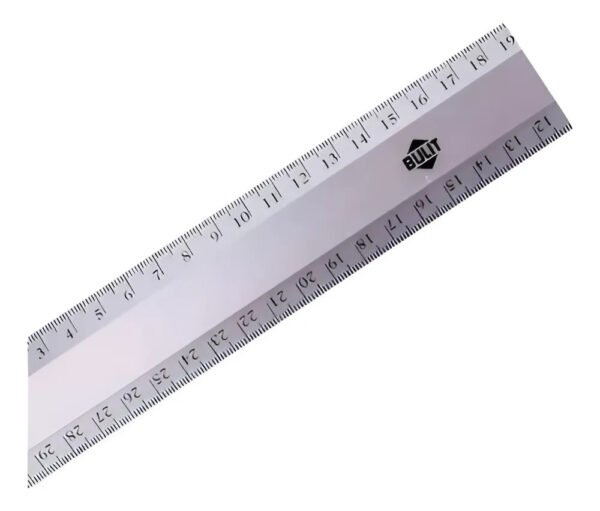 Regla De Aluminio 30 Cm Medicion Milimetrada Reforzada Bulit