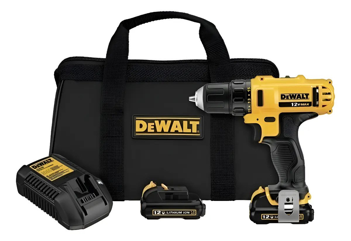 Taladro Atornillador Bateria 12 V Litio Dewalt Dcd710s2 Amarillo 12 Taladro Atornillador Bateria 12 V Litio Dewalt Dcd710s2 Amarillo 12 - Imagen 1