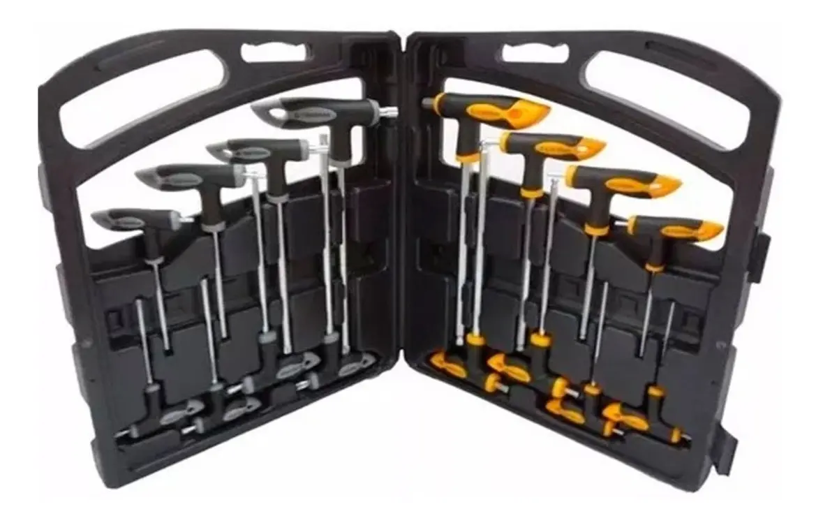 Set De 16 Llaves T Torx Tamper Y Allen T Bulit Ch Almtx 16e Set De 16 Llaves T Torx Tamper Y Allen T Bulit Ch Almtx 16e - Imagen 1
