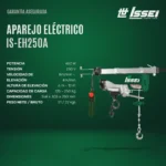 Aparejo Electrico Cable De Acero 125/250kg Issei Is-eh250a - Imagen 2