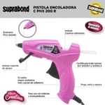 Pistola Encoladora Suprabond Hx200 Rosa Chica + Barrita 1/2k - Imagen 6