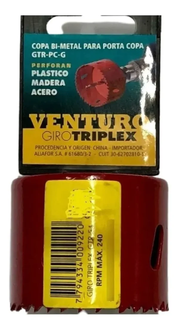 Sierra Copa Bimetal 46mm Giro Triplex Venturo De Aliafor