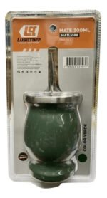 Mate C/ Bombilla De Acero Inoxidable 300 Ml Lusqtoff Verde Verde - Imagen 4