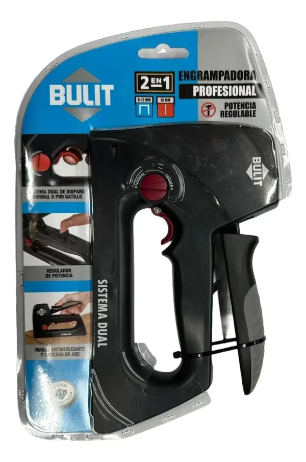Engrampadora 2en1 Abs Potencia Regulable Clavos Grampa Bulit