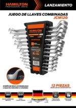 Llaves Combinadas Hamilton Juego 12 Pcs 8 A 19 Mm Mod:jcm12 - Imagen 2