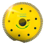 Disco Diamantado Porcelanato Turbo Fino Trf Patroll 115mm Amarillo - Imagen 2