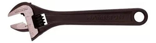 Llave Ajustable Francesa 8 Pulgadas Profes. Hamilton Lan80 Negro