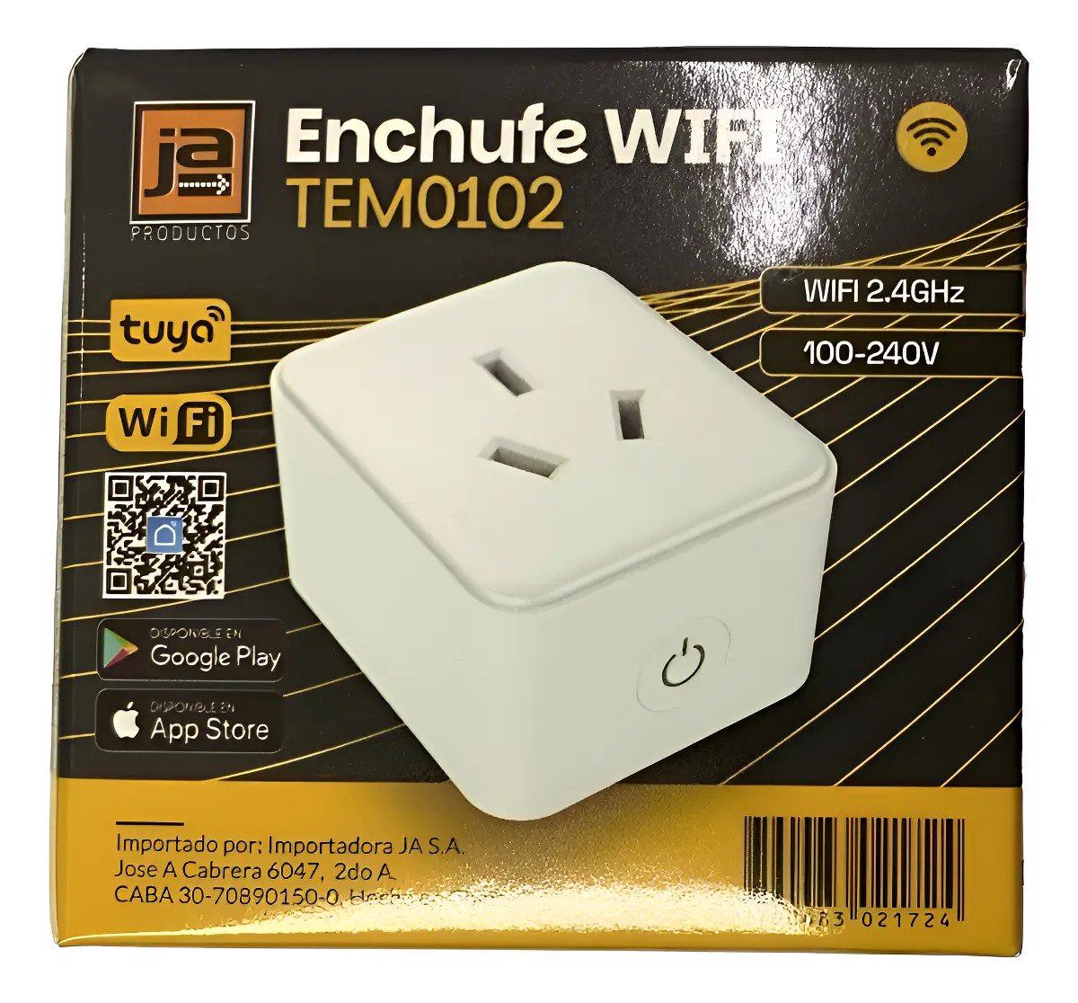 Tomacorriente Smart Home Wifi 10a 220v 2000w Color Blanco Ja Blanco Tomacorriente Smart Home Wifi 10a 220v 2000w Color Blanco Ja Blanco - Imagen 1