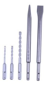 Set Kit Juego Mecha 5 Piezas Bosch P/ Rotomartillo Sds Plus - Imagen 2
