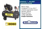 Compresor Dogo 50 Lts 2 Hp Especialista Monofásico Dog50335 Negro 50 Monofásica - Imagen 4