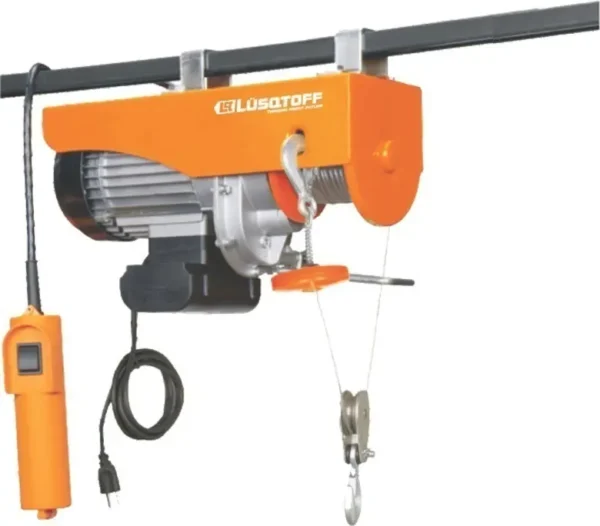 Aparejo Electrico 150/300kg 12mt Cable Acero/comando Distan